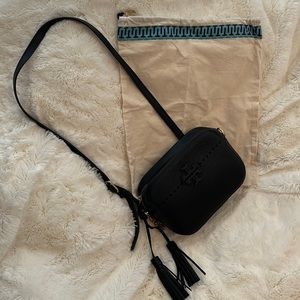 Tory Burch Black w/Gold Chain McGraw Crossbody Bag